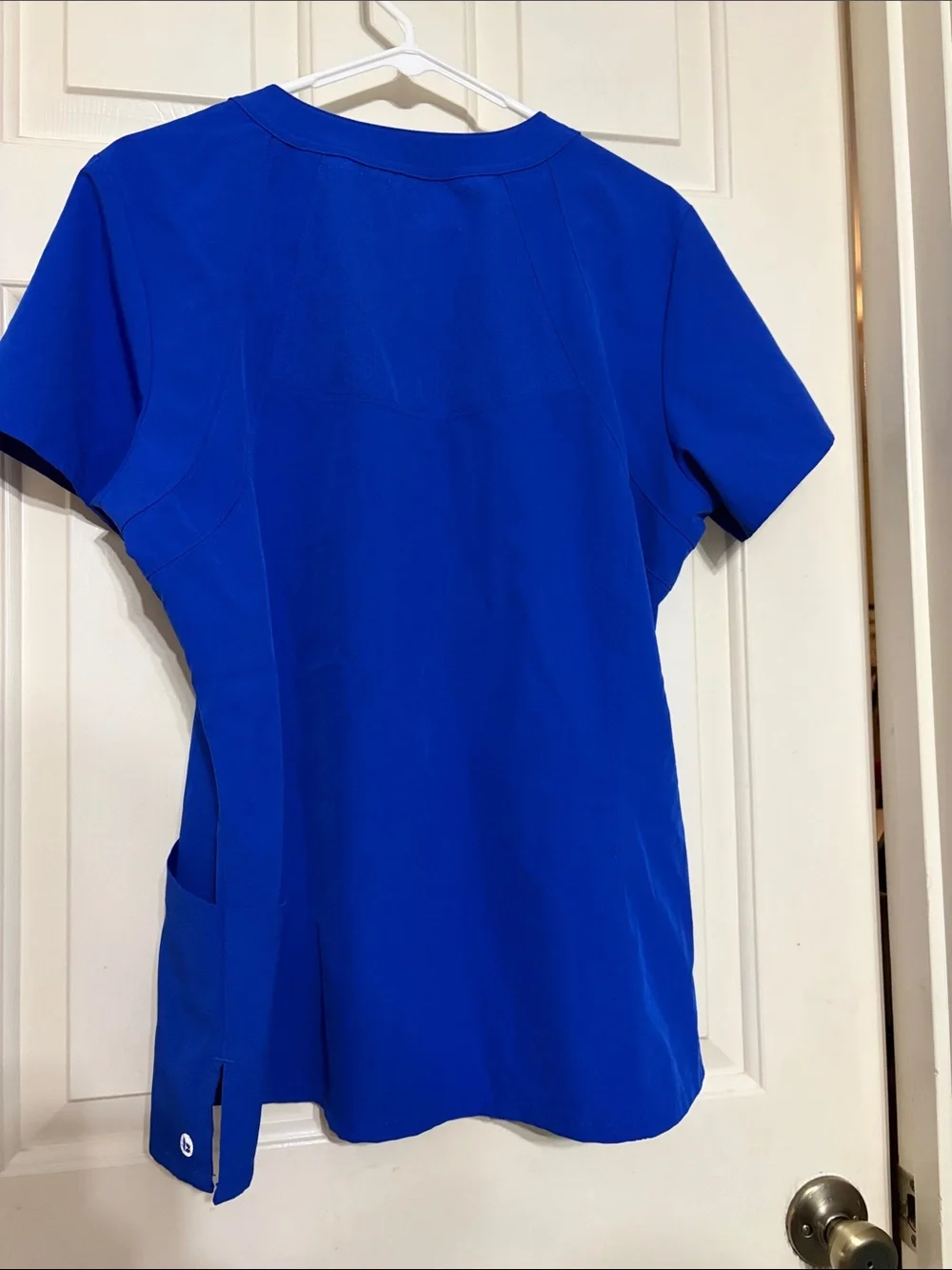 Barco Uniforms Royal Blue V-Neck Short Sleeve Scrub Top